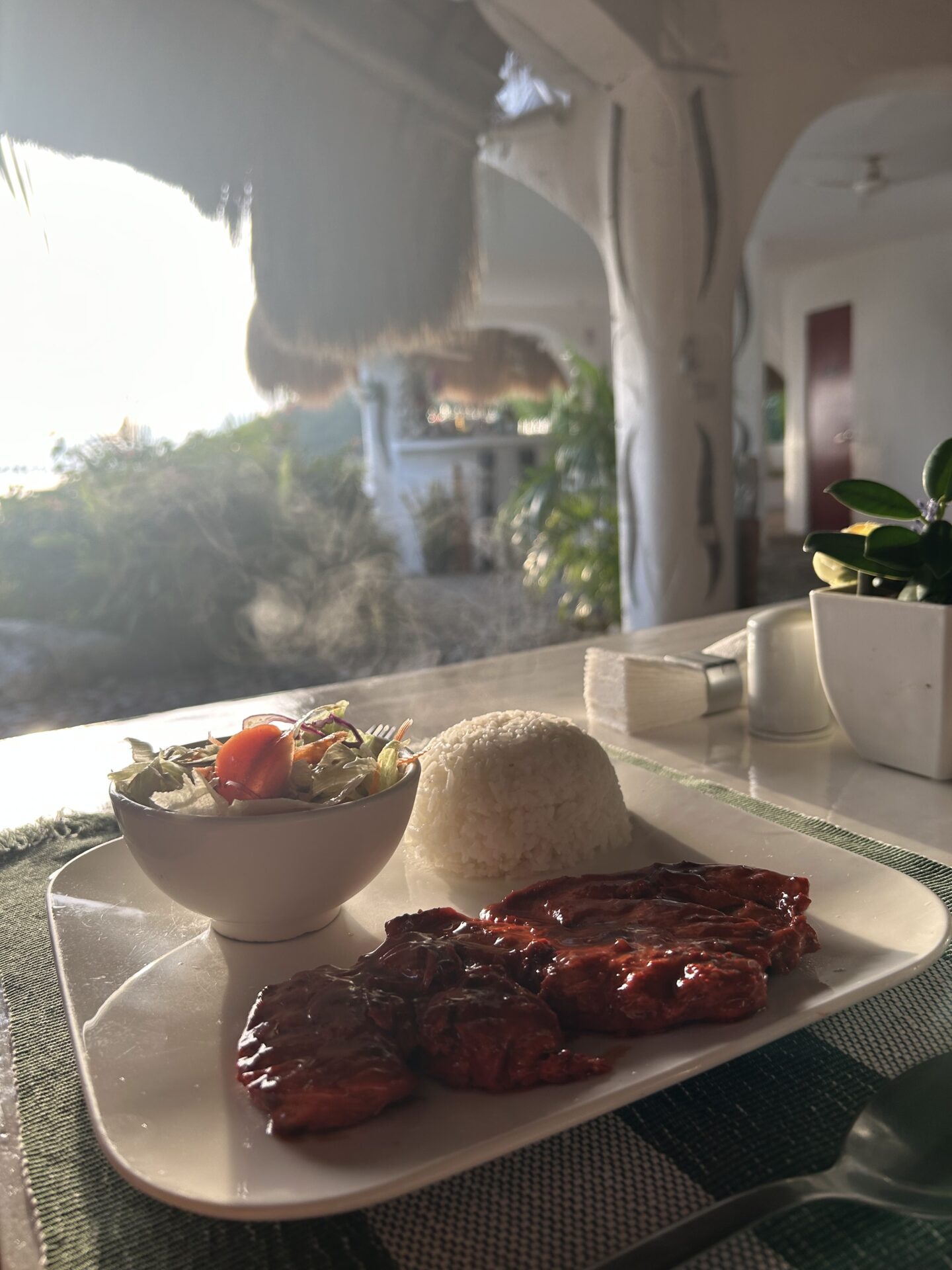 Food at Alfaro Cosmio Resoirt Coron Palawan The Philippines