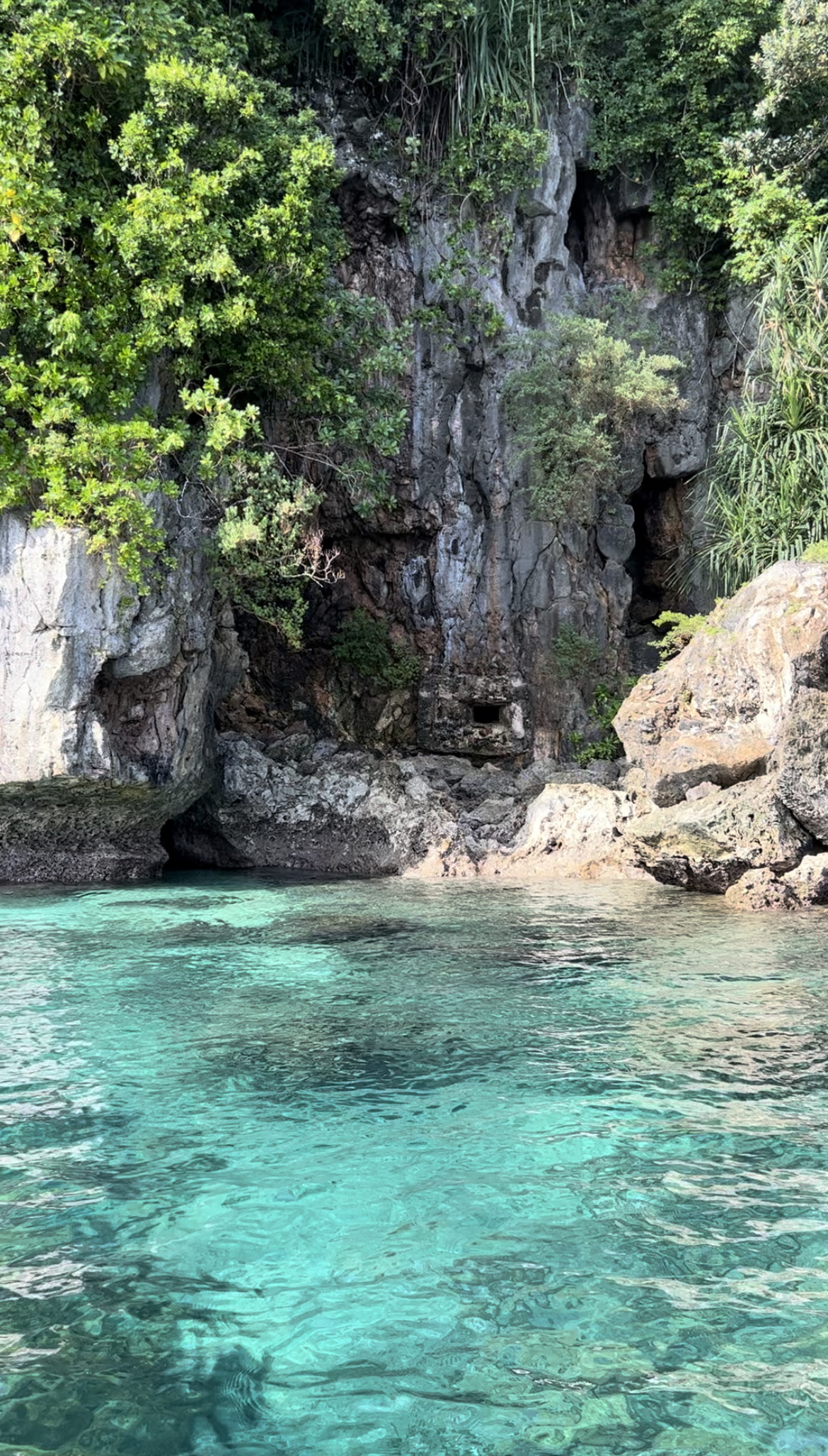 Japanese bunker during WW2, Palau.