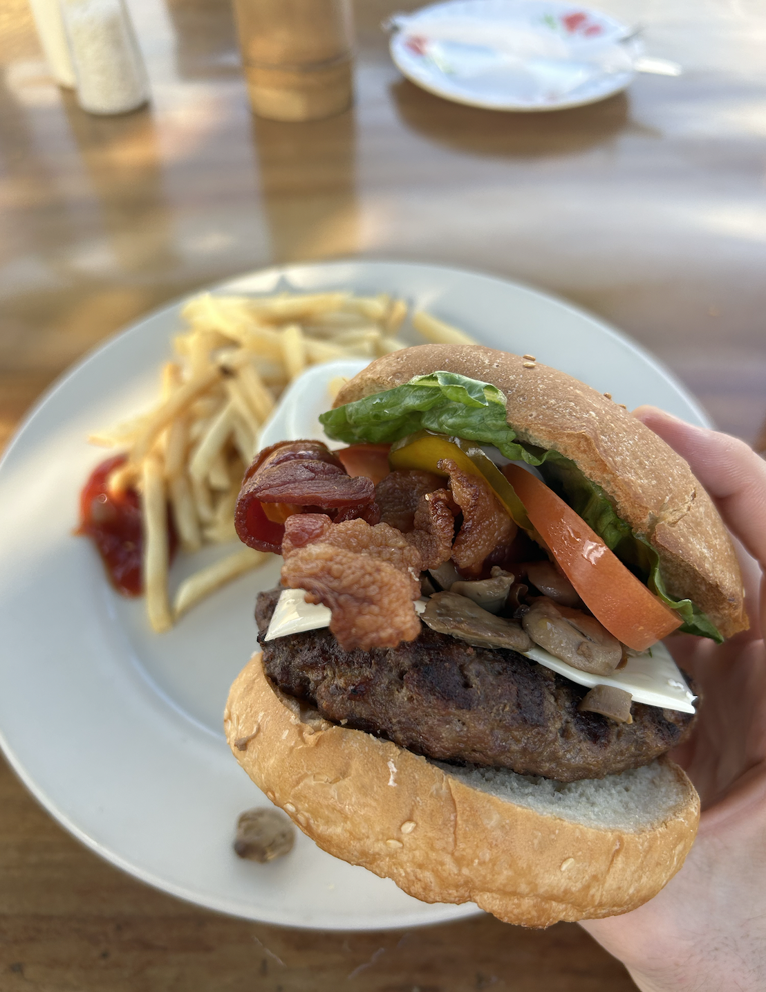 The Drop Off Bar and Grill Koror Palau Tsunami Burger 