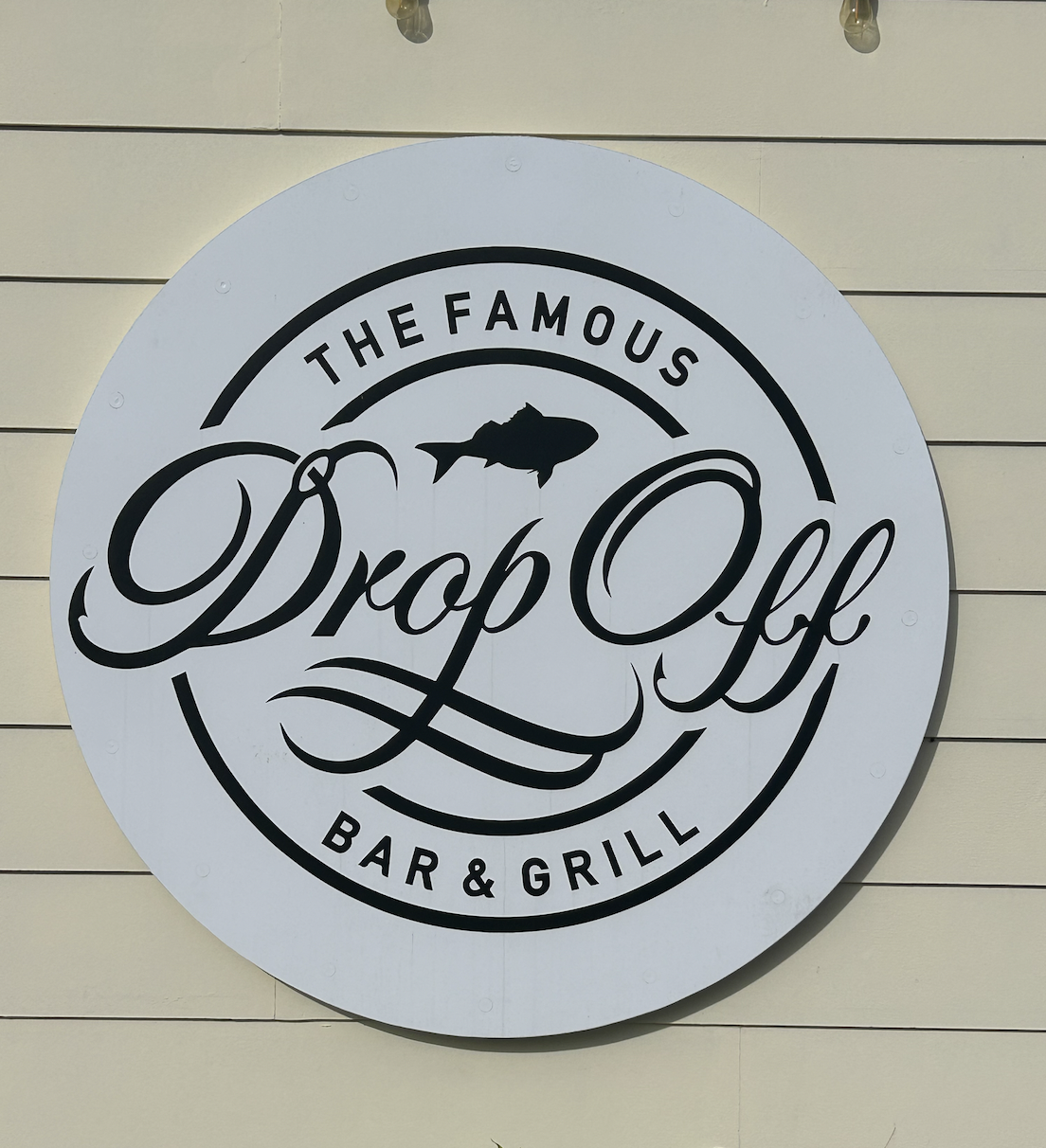 The Drop Off Bar and Grill Koror Palau Sign