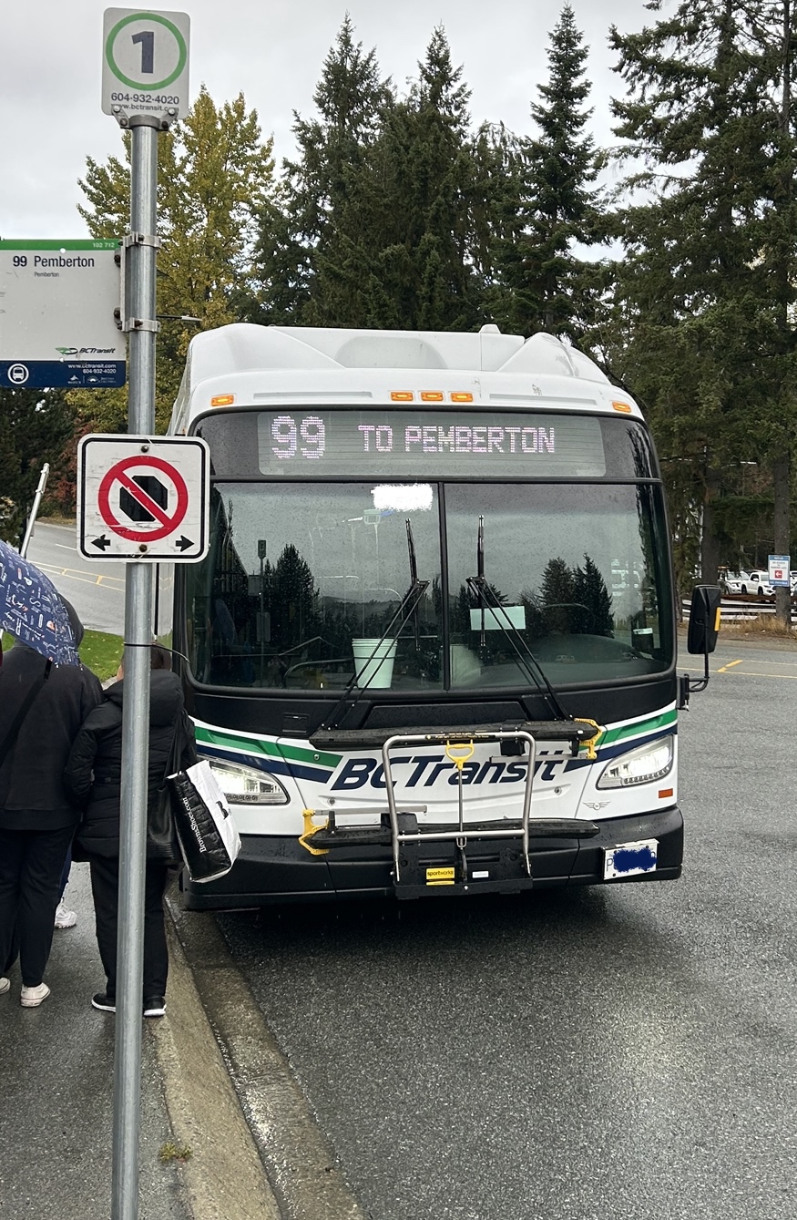 How to go from Whistler to Pemberton by Bus.