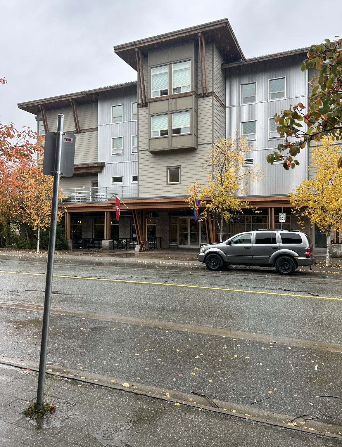 HI Hostel Whistler Entrance Outside