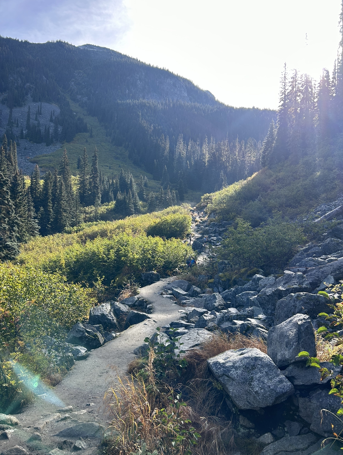 Joffre Lakes Lower to Middle Lake Trail