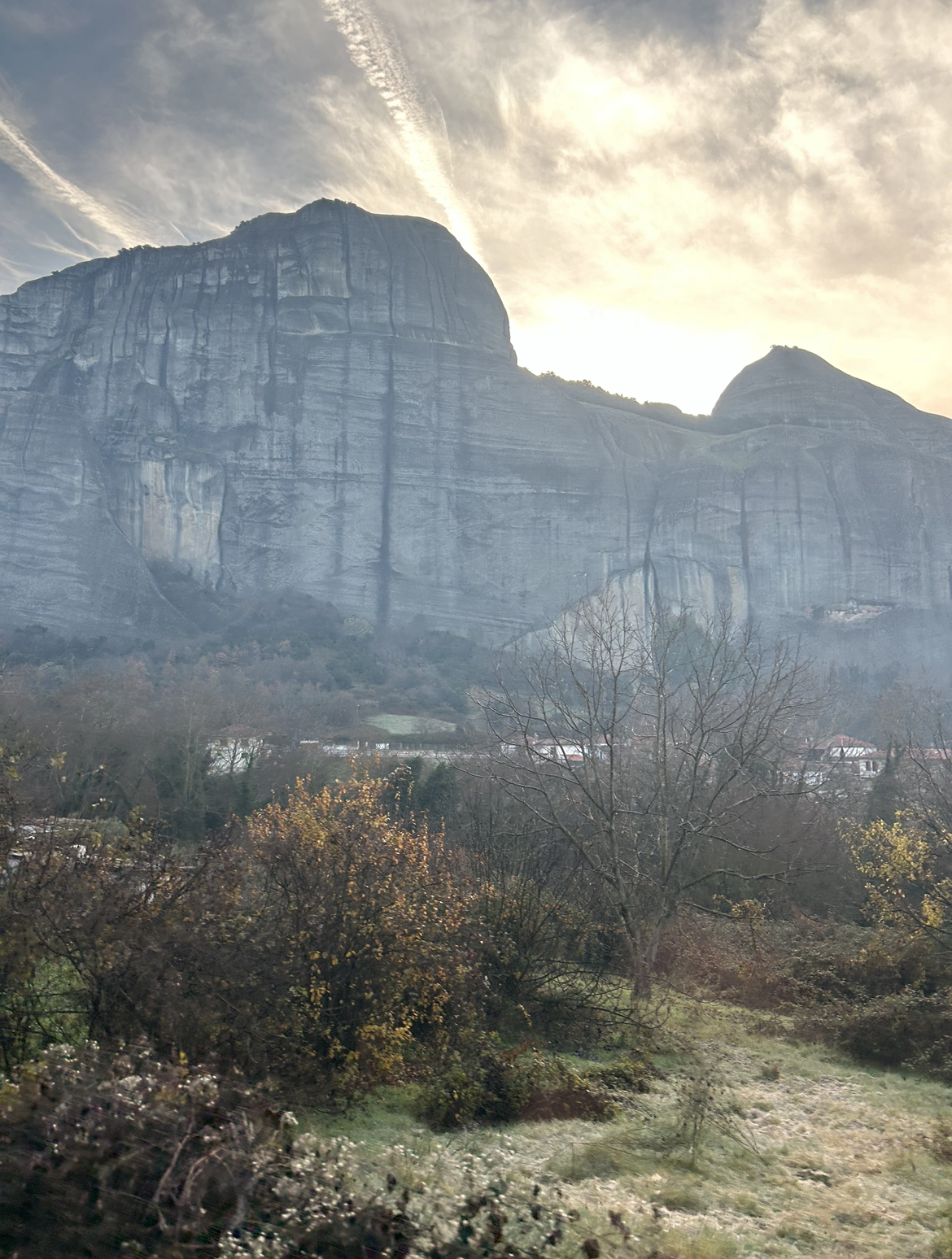 En Route via Bus to Monastery Meteora