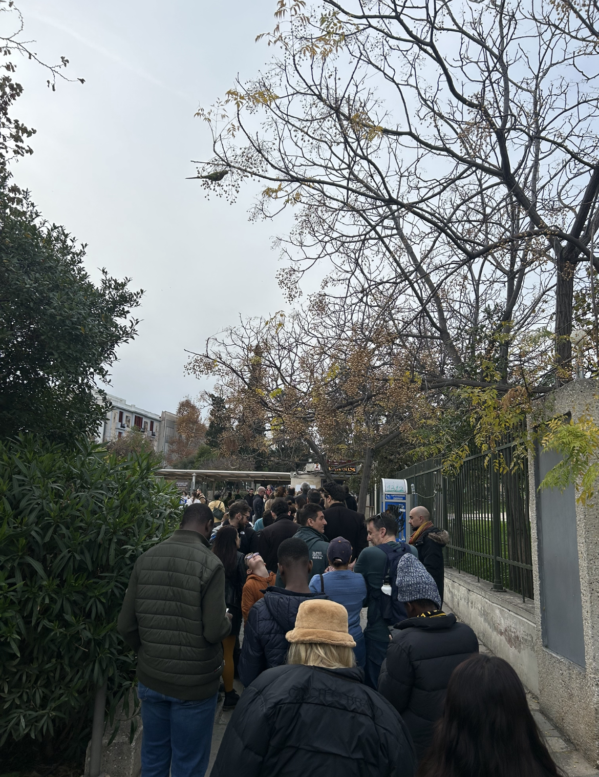 Queue to enter Acropolis Athens Greece