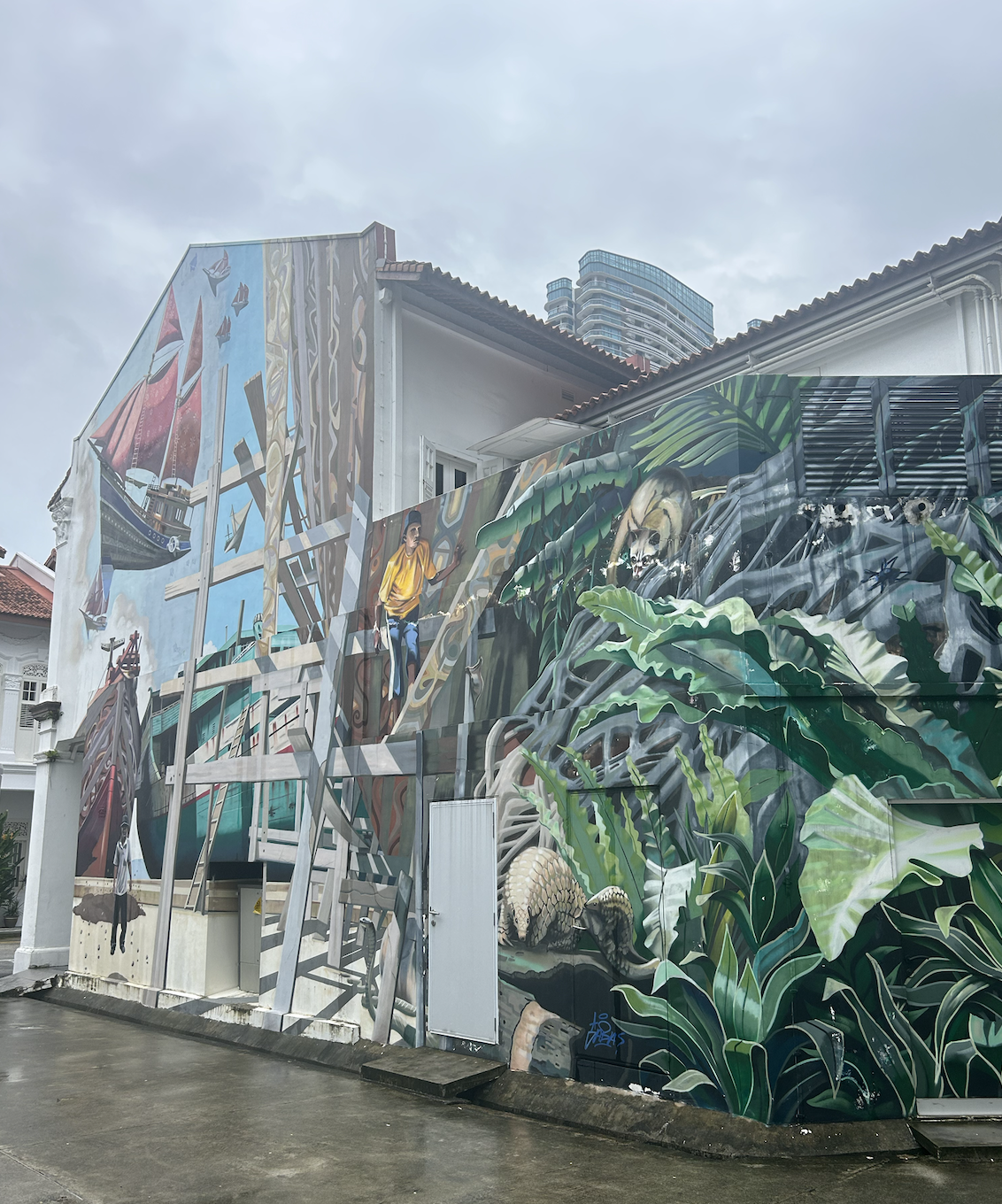 Street Mural. Kampong Gelam, Singapore.