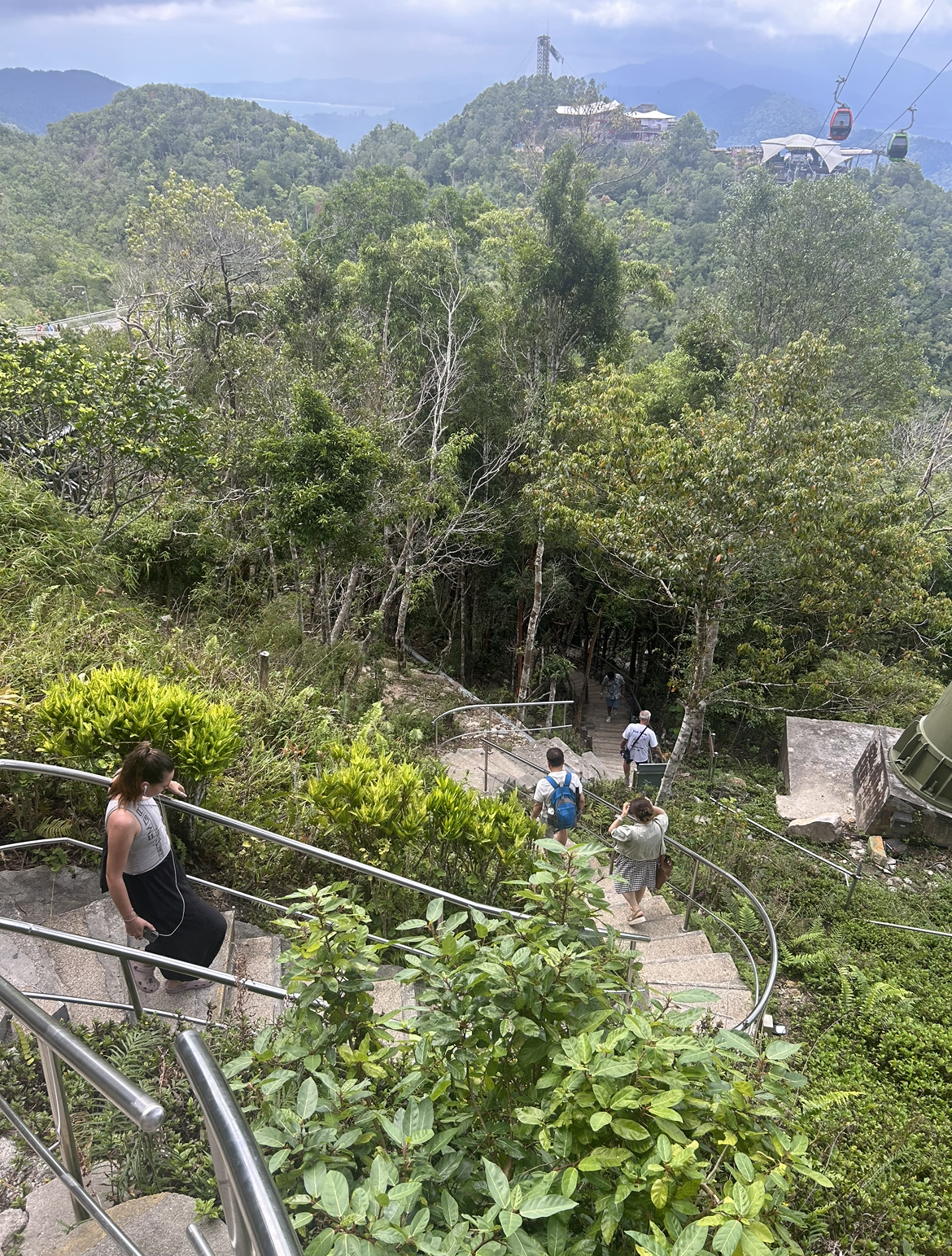 Walking route to Skywalk Langkawi Malaysia