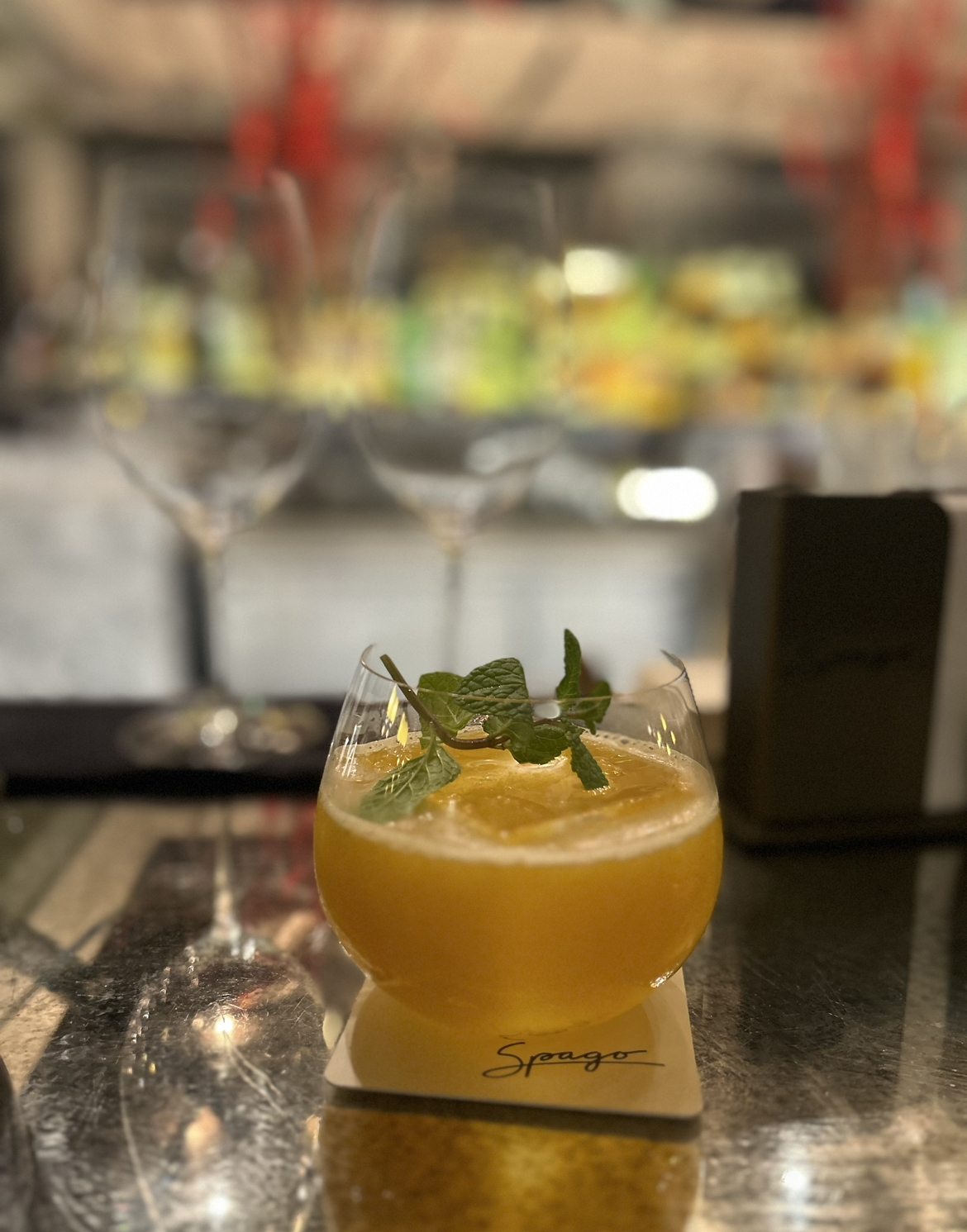 Time Will Come mocktail at Spago Bar and Lounge at Marina Bay Sands, Singapore.