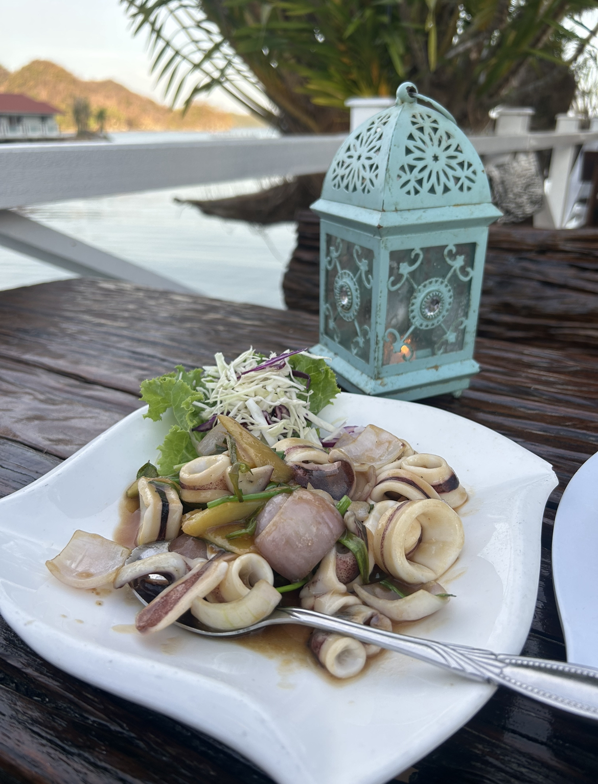 Food at Fish Farm Restaurant. Langkawi, Malaysia.