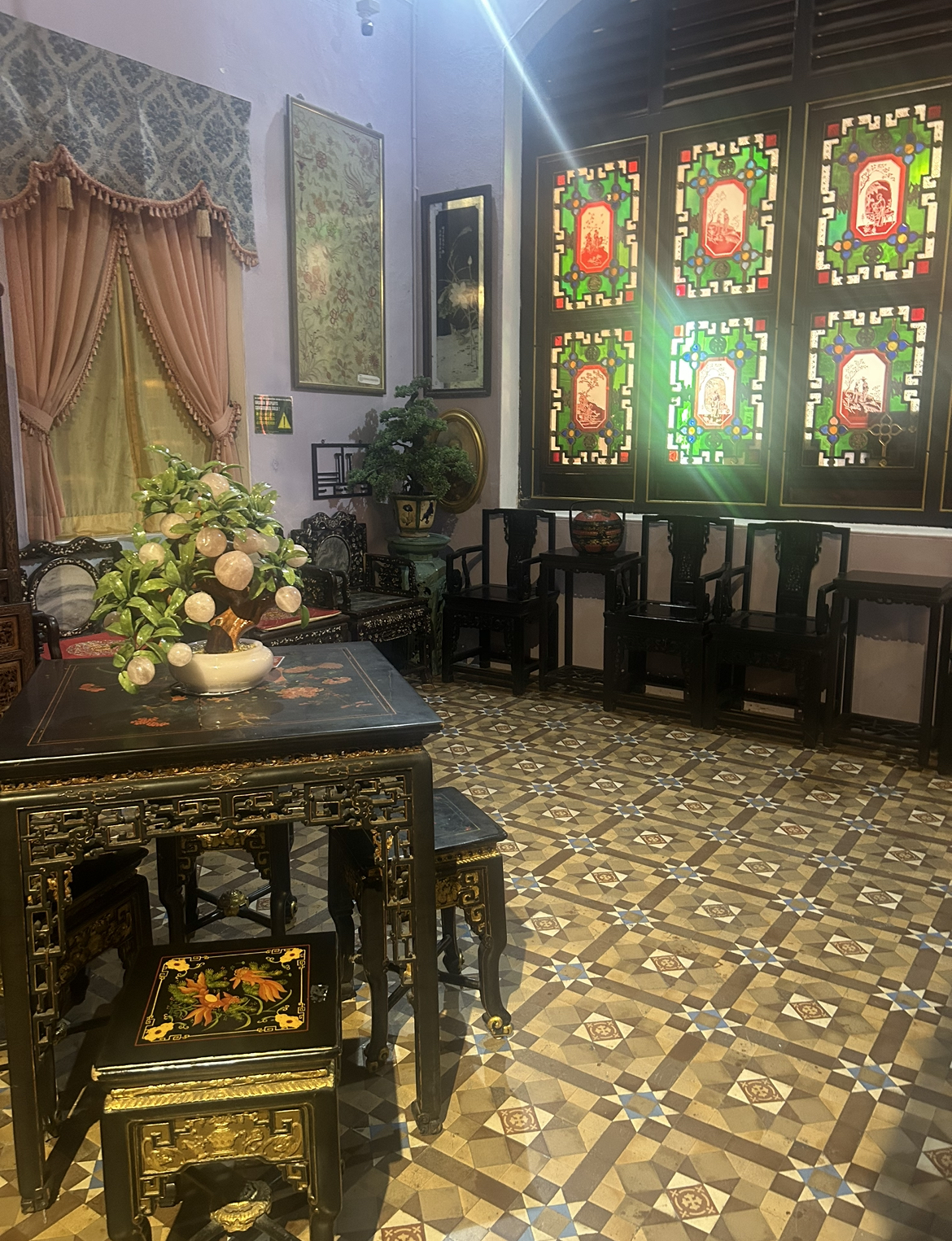 Penang Peranakan Mansion living quarters.