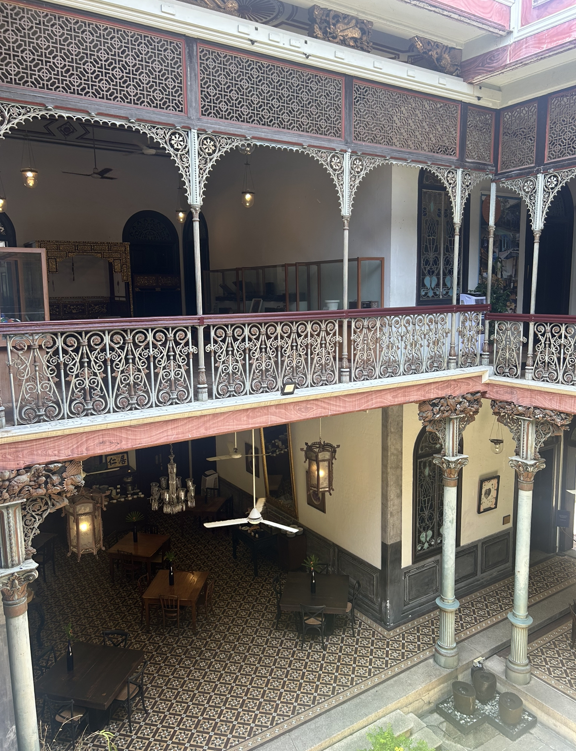 Cheong Fatt Tze's Mansion Courtyard. Penang, Malaysia.