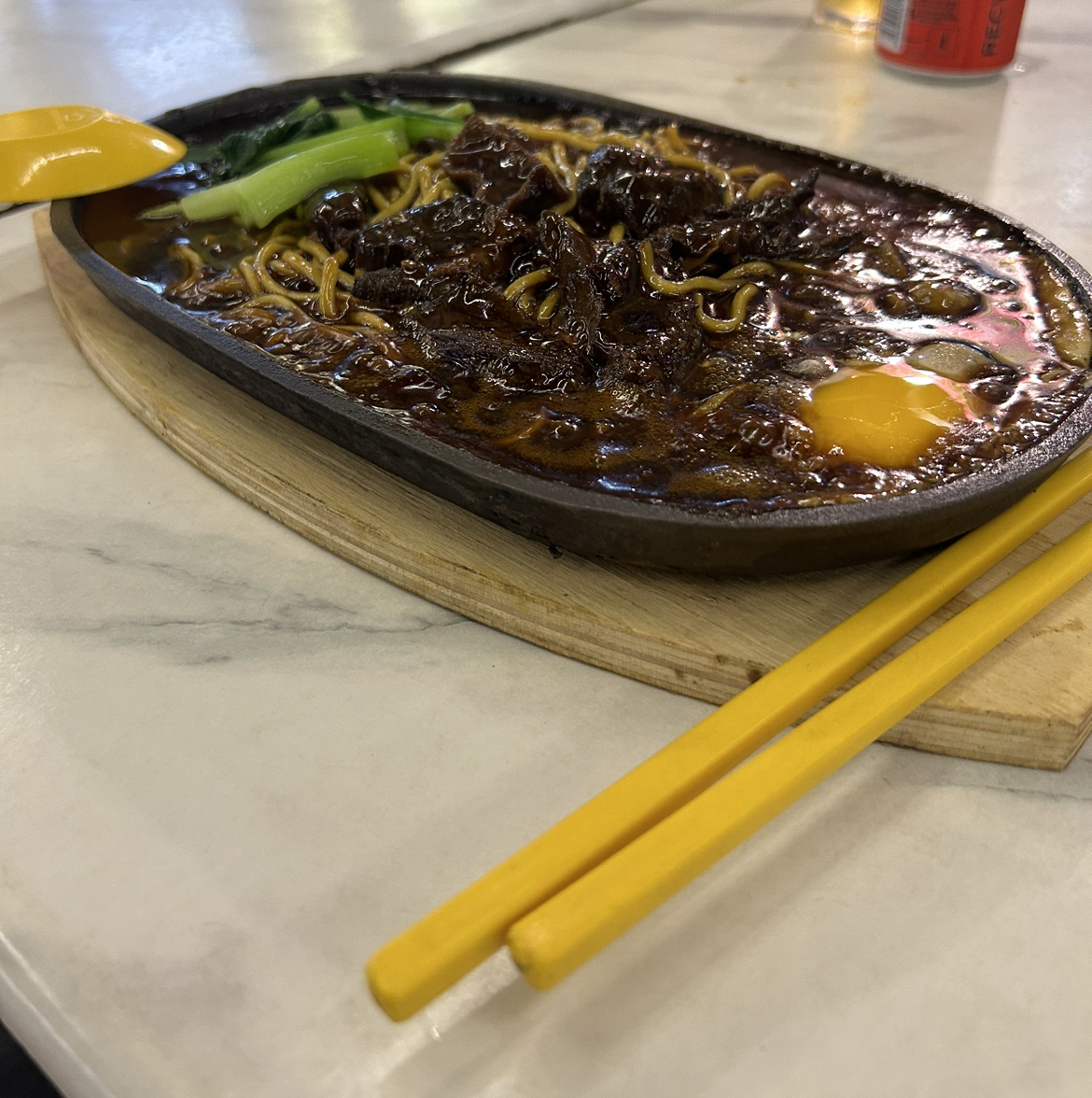 Jetty Food Court Yellow Noodles Penang, Malaysia.