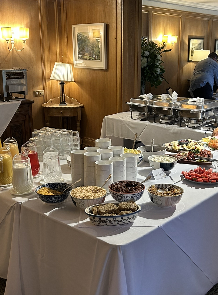 Rathsallagh House Wicklow breakfast buffet