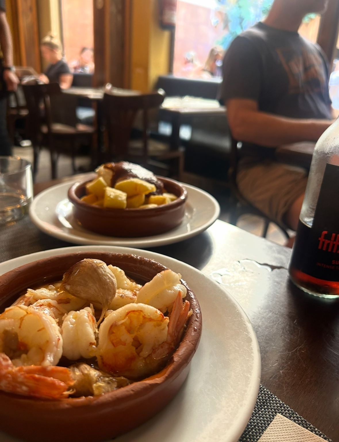 Food at Guell Tapas, Barcelona.