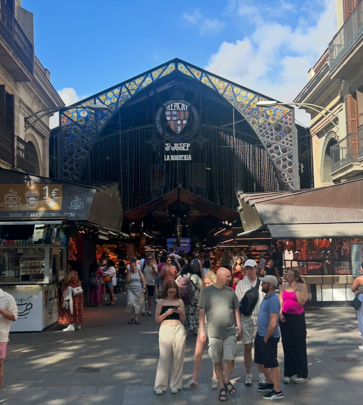 Mercat de la Boqueria entrance, Barcelona.